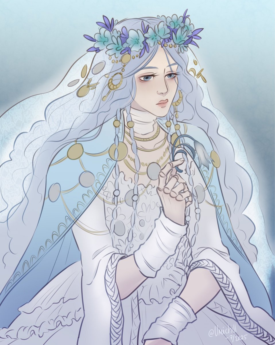 Umichill's tweet image. My bro asked me to draw Revenant for him
we've been playing Nightreign a lot :d