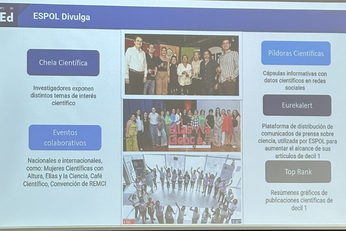 Sofi Cabrera Espín 🇪🇨 (@soficabreraes) on Twitter photo 🥇¡Qué orgullo! 
Hacemos divulgación científica en la Universidad #1 de Ecuador 🇪🇨
<a href="/espol/">ESPOL</a> <a href="/EspolDivulga/">Espol Divulga</a> 
Nos motiva desarrollar propuestas que lleguen a diferentes audiencias del país y ahora queremos apoyar a más instituciones del país 🙌🏼 🥇¡Qué orgullo! 
Hacemos divulgación científica en la Universidad #1 de Ecuador 🇪🇨
<a href="/espol/">ESPOL</a> <a href="/EspolDivulga/">Espol Divulga</a> 
Nos motiva desarrollar propuestas que lleguen a diferentes audiencias del país y ahora queremos apoyar a más instituciones del país 🙌🏼