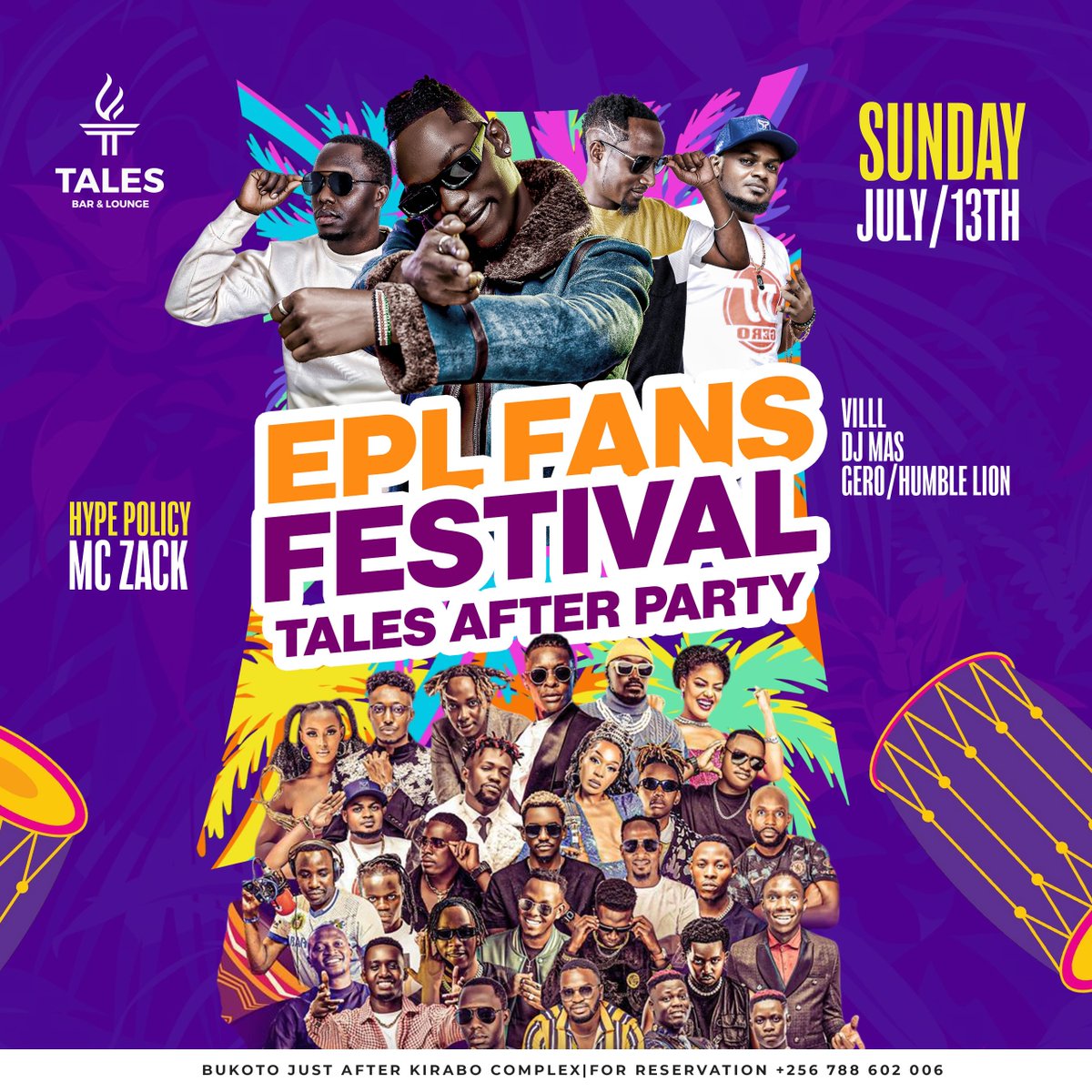 Who is ready for some Football Fun Day?

The FIFA Club World Cup Finals at the #EPLFansFestival after party!

Yeap, Sunday at Tales!