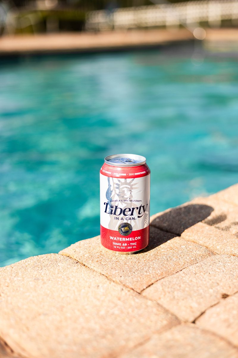 Just the essentials: sun, water, and Liberty In a Can™ ☀️🍉
Zero sugar, zero stress.

#DrinkLIC #poolside #fyp #summer #viral #refresh