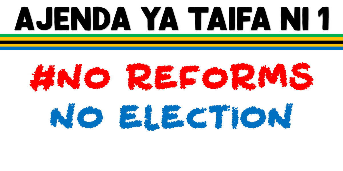 Nasemaje hapa ni ajenda moja.
No Reforms No Election.
mpaka tuelewane