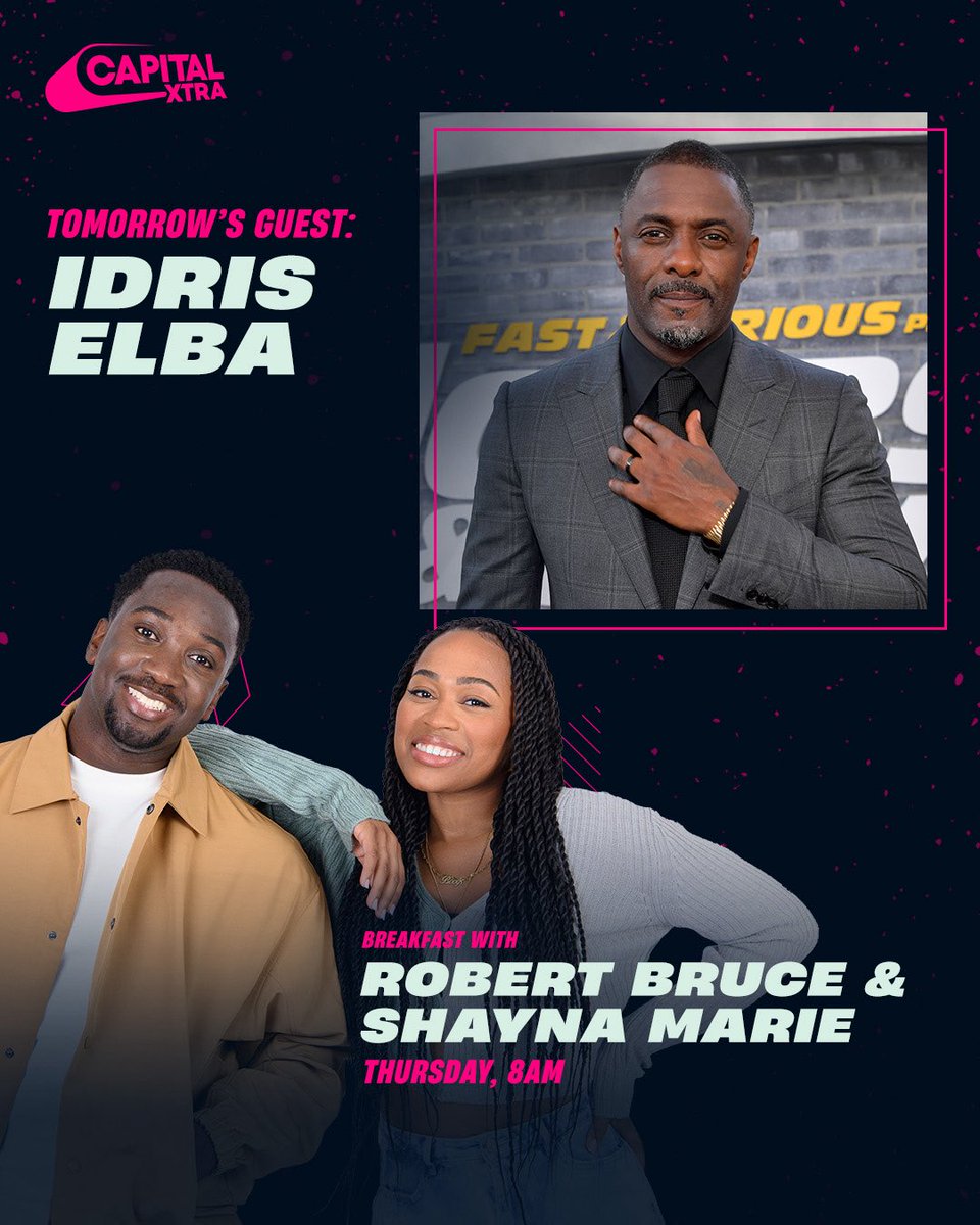 CapitalXTRA's tweet image. friend of the show idris elba is joining us tomorrow morninggg!
lock in at 8am on @globalplayer to watch live 🔥