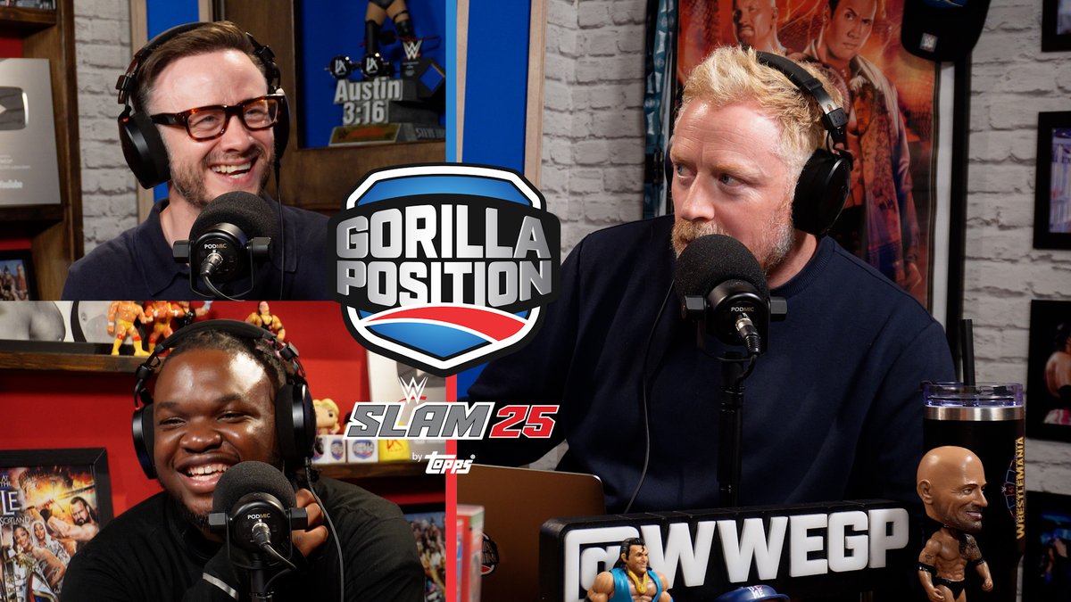 Gorilla Position (@wwegp) on Twitter photo Brand new Gorilla Position powered by <a href="/ToppsSLAM/">WWE SLAM by Topps® Card Trader</a> is out now! Hot topics this week:
💼Tiffy Time trouble
❤️🩹The REAL Charlotte Flair
😱A John Cena no show?!
🕶️New Jersey Final Boss?
🩷We Want Nattie
⁉️SNME / Evolution predictions
Listen now: wwegp.co.uk 🎧🎙️🦍 Brand new Gorilla Position powered by <a href="/ToppsSLAM/">WWE SLAM by Topps® Card Trader</a> is out now! Hot topics this week:
💼Tiffy Time trouble
❤️🩹The REAL Charlotte Flair
😱A John Cena no show?!
🕶️New Jersey Final Boss?
🩷We Want Nattie
⁉️SNME / Evolution predictions
Listen now: wwegp.co.uk 🎧🎙️🦍