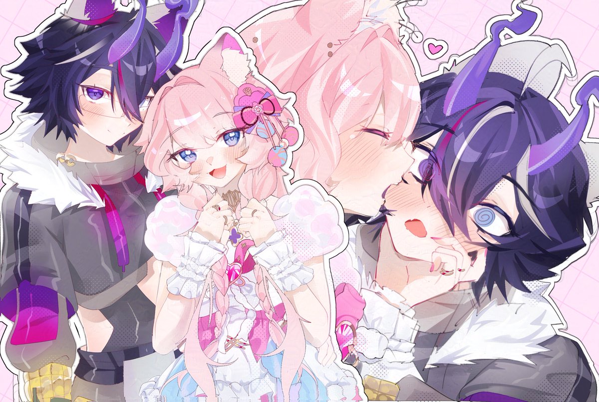 StoirmAstray's tweet image. So ik I haven't revealed my new design yet like I had planned for yesterday. HOWEVER my gf got us art for my birthday that's so cute I couldn't resist posting it qwq
π¨ @IinkPea