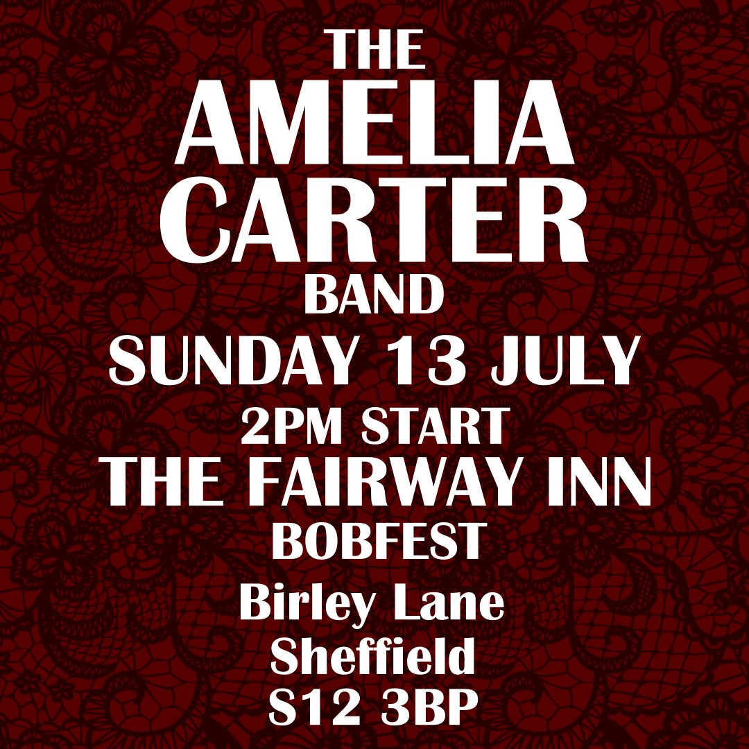Get down to The Fairway Inn for a live music extravaganza this weekend! There's a huge line up of fantastic bands all taking part in Bobfest, raising money for Bluebell Wood. We'll be there too - hitting the stage around 2pm on Sunday. See you there!
#charity #fundraiser