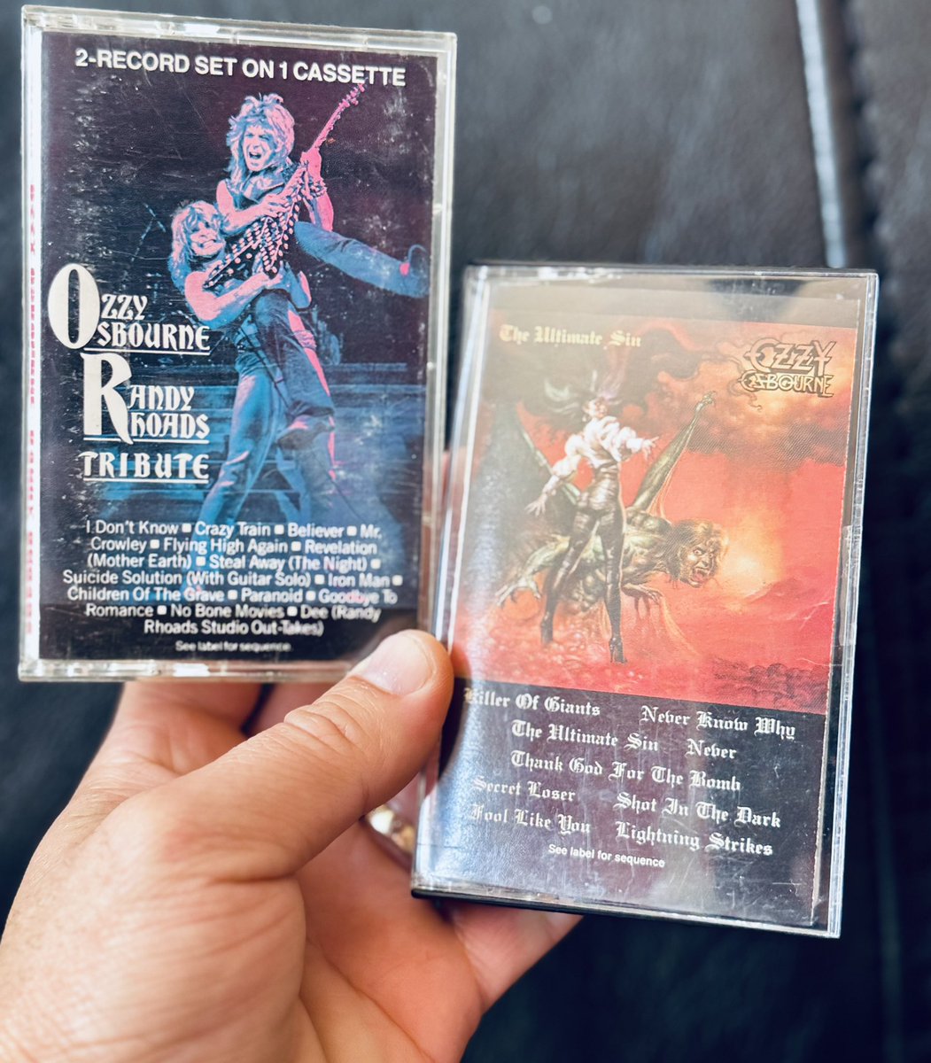D-tech Vinyl (@chris112183) on Twitter photo Now Playing 📼
-The Ultimate Sin by Ozzy Osbourne
1986 US Cassette Edition
-Tribute by Ozzy Osbourne - Randy Rhoads
1987 US Cassette Edition
<a href="/OzzyOsbourne/">Ozzy Osbourne</a> #Cassettecollector #Cassettemania #Tapelover Now Playing 📼
-The Ultimate Sin by Ozzy Osbourne
1986 US Cassette Edition
-Tribute by Ozzy Osbourne - Randy Rhoads
1987 US Cassette Edition
<a href="/OzzyOsbourne/">Ozzy Osbourne</a> #Cassettecollector #Cassettemania #Tapelover
