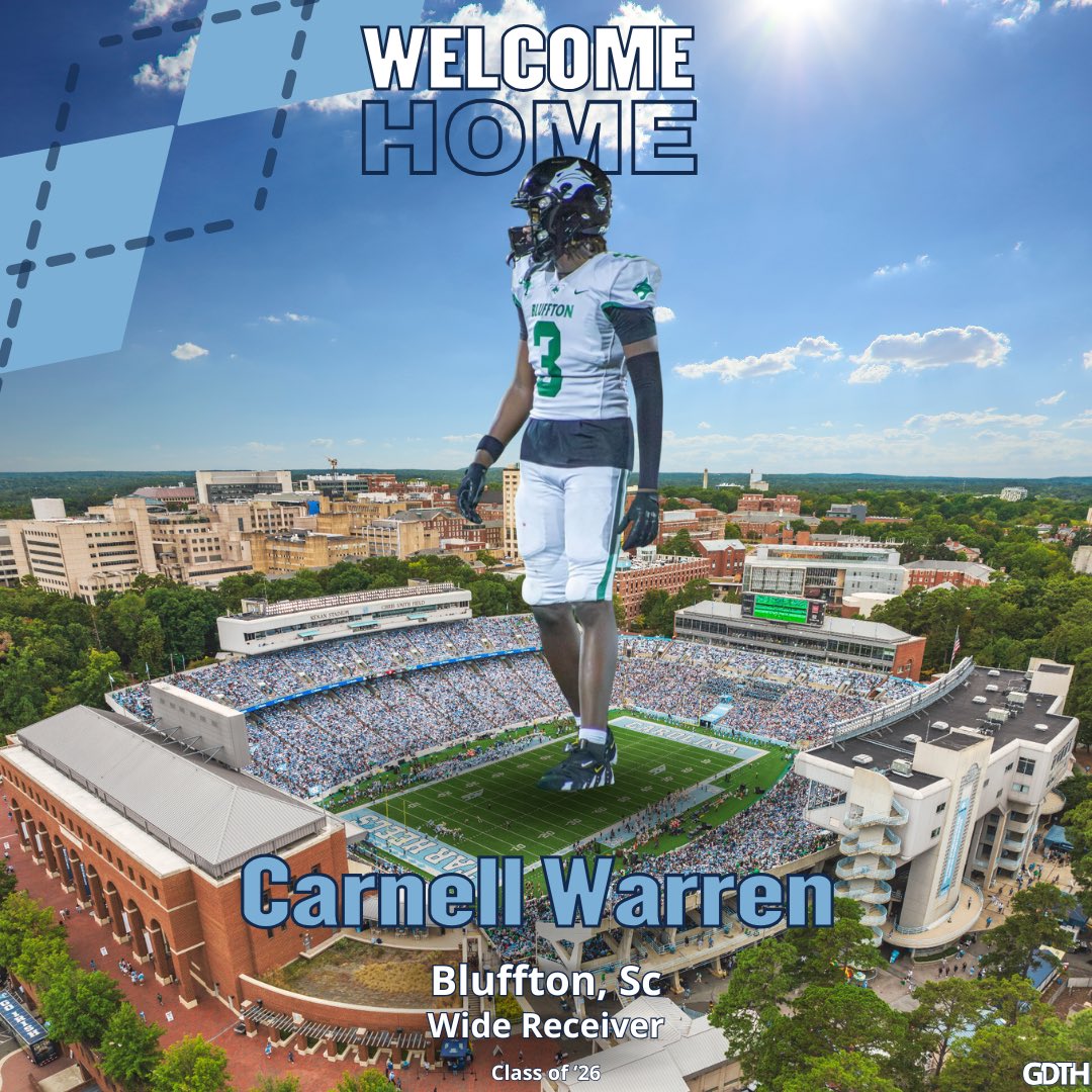 Great Day Tar Heel (@greatdaytarheel) on Twitter photo We just got a lot better!!
Go follow <a href="/carnw18/">Carnell Warren</a> and welcome him to the Carolina Family! 🏈🐏 We just got a lot better!!
Go follow <a href="/carnw18/">Carnell Warren</a> and welcome him to the Carolina Family! 🏈🐏