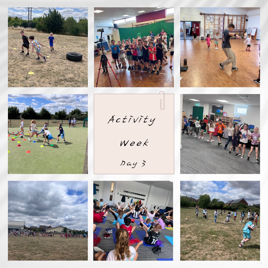 Day 3 - another busy day!

Today we have taken part in break dancing, tag rugby, boot camp, yoga, Rocktopus and a musical workshop! <a href="/ChilternLT/">Chiltern Learning Trust | Bedfordshire & Luton</a>