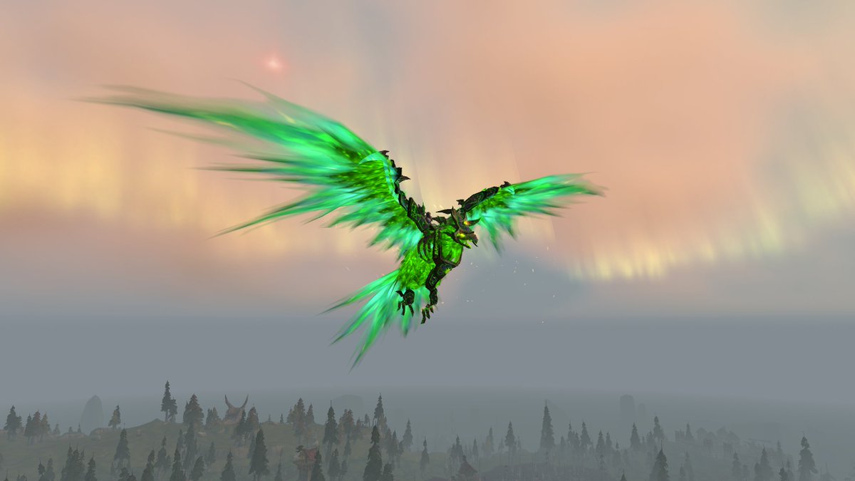 Got a 2-for-1 because the blue proto-drake gave me the mountacular achievement so I also got the Felfire Hawk.