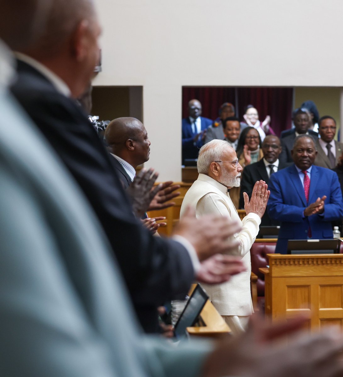 It was an honour to speak on India-Namibia friendship, our bond with Africa and India’s efforts for global good, during my address to the Namibian Parliament.