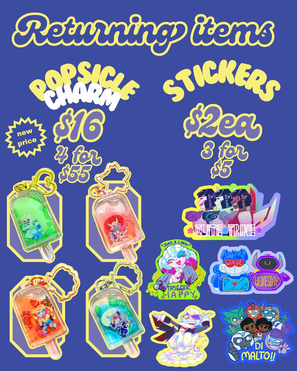 Puromarudoodles's tweet image. That time of year again where I drop by my local Transformer Con. Proudly debuting these energon jellies this Saturday! Numbers are limited so get them before they're gone!
Thanks to @margalita_go for helping me make these a reality!✨✨✨