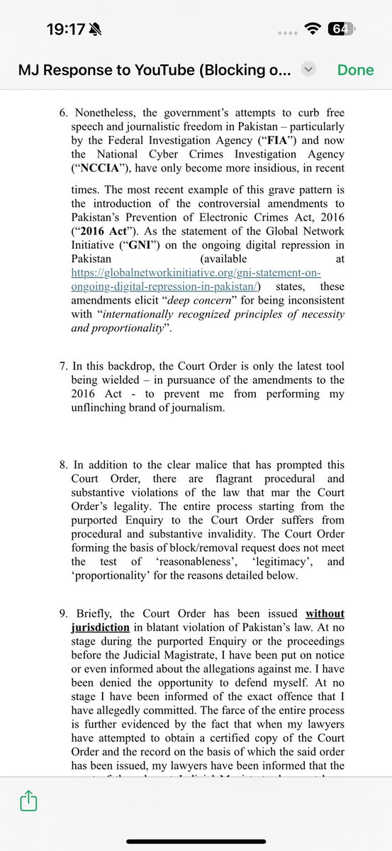 Matiullahjan919's tweet image. Free speech alert 1/3 : 

Here is #MJtv - youtube.com/MatiullahjanMJ… response to @YouTube notice for blocking or removal of my channel on an order by our local court in Pakistan. This response is compelled by a patently illegal court order that was secretly issued without a…