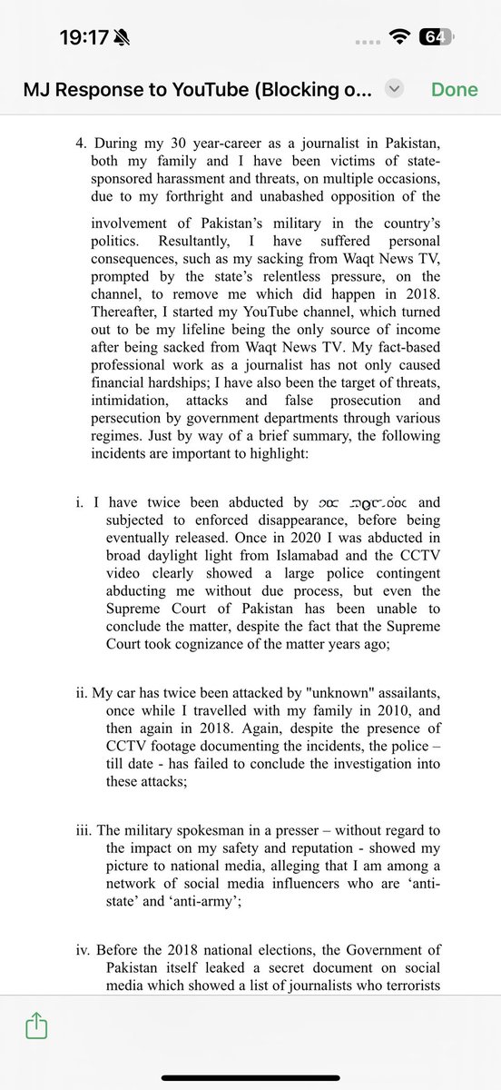 Matiullahjan919's tweet image. Free speech alert 1/3 : 

Here is #MJtv - youtube.com/MatiullahjanMJ… response to @YouTube notice for blocking or removal of my channel on an order by our local court in Pakistan. This response is compelled by a patently illegal court order that was secretly issued without a…