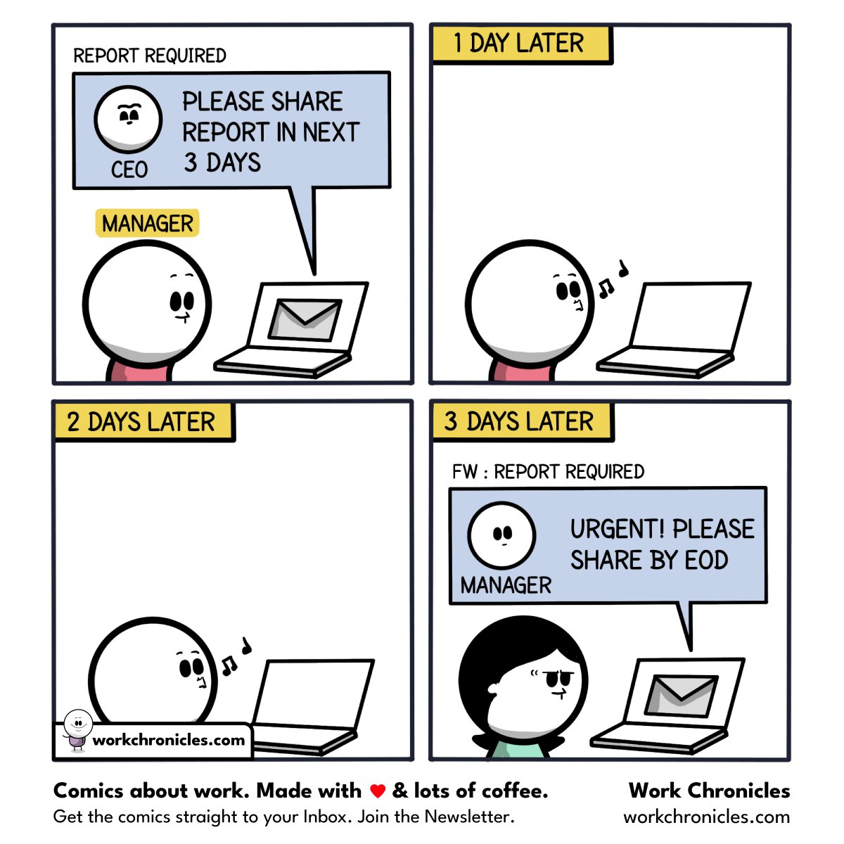 _workchronicles's tweet image. (comic) Delayed Transmission