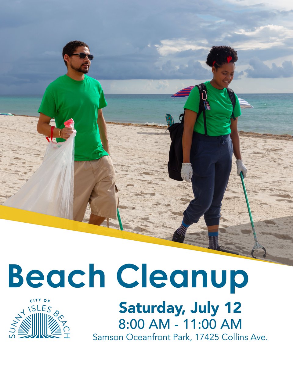 Let's work to keep our coastline pristine! Join us this Saturday, July 12, at Samson Oceanfront Park from 8 a.m. to 11 a.m. for a beach cleanup. Bring your reusable gloves and we'll provide the buckets! No registration required. See you there!