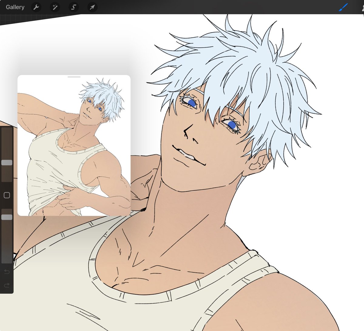 Took a long time drawing this and didn’t finish in time so here is another (wip)
#JujutsuKaisen #GojoSatoru