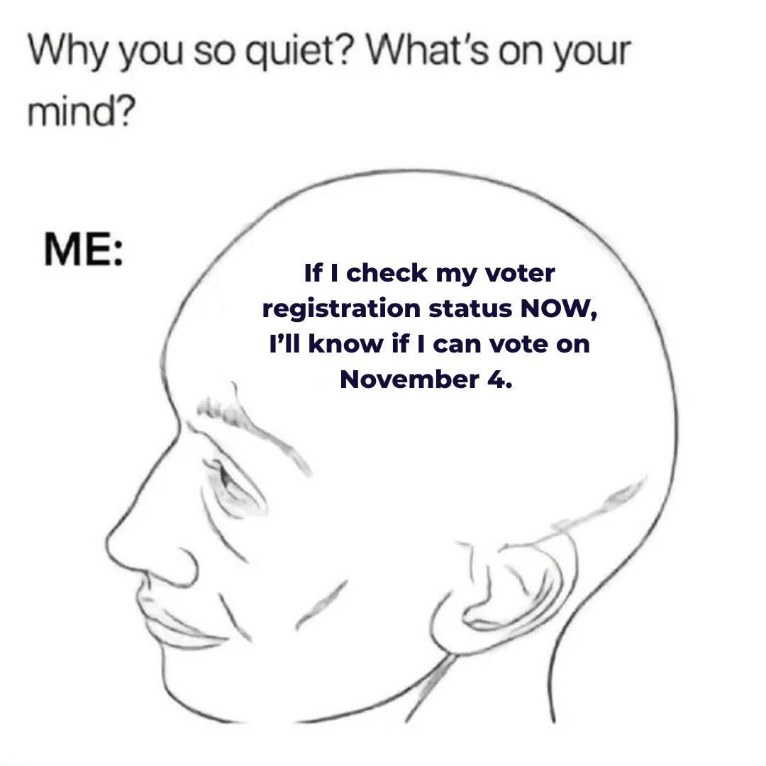 VOTEdotPA's tweet image. Democracy lives rent free in our heads.
Check your voter registration status at vote.pa/check.