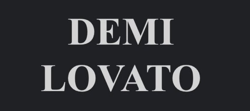 DDLchartdata's tweet image. 🚨 Demi Lovato’s new logo for DL9