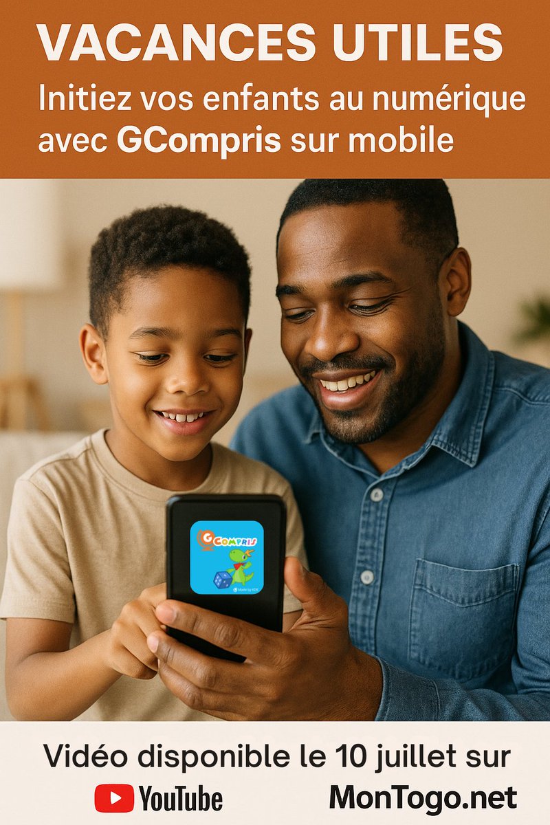 MontogoNet's tweet photo. 📱 Initiez vos enfants aux outils numériques grâce à @g_compris, une app éducative libre et sans pub !
🎥 Nouvelle vidéo sur https://t.co/NiLg8a5rbt ➡️ https://t.co/JW6bxfLTPQ 
🎮 Maths, lecture, logique, tout y est pour un été utile et ludique.
 #ÉducationNumérique #Gcompris https://t.co/QRWmzJnCIx