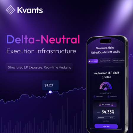 If you’ve studied funding rate arbitrage, LP inventory risk, or priced gamma in perps, you’ll recognize the value <a href="/KvantsAI/">Kvants</a> is unlocking. 🔏

For everyone else, we’ve built the infrastructure so you don’t have to. 🤝

Let's break it down. ⏬

The idea behind Kvants Vault is to