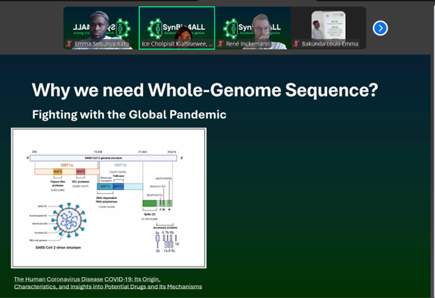 Synbio4allA's tweet image. @Synbio4allA plant synbio course week 6.
Introducing the group project which will help some participants work on genome sequencing of a unique African plant.
Learn more synbio4all.wixsite.com/synbio4all
Thanks to experiment foundation and all individual partners for the support