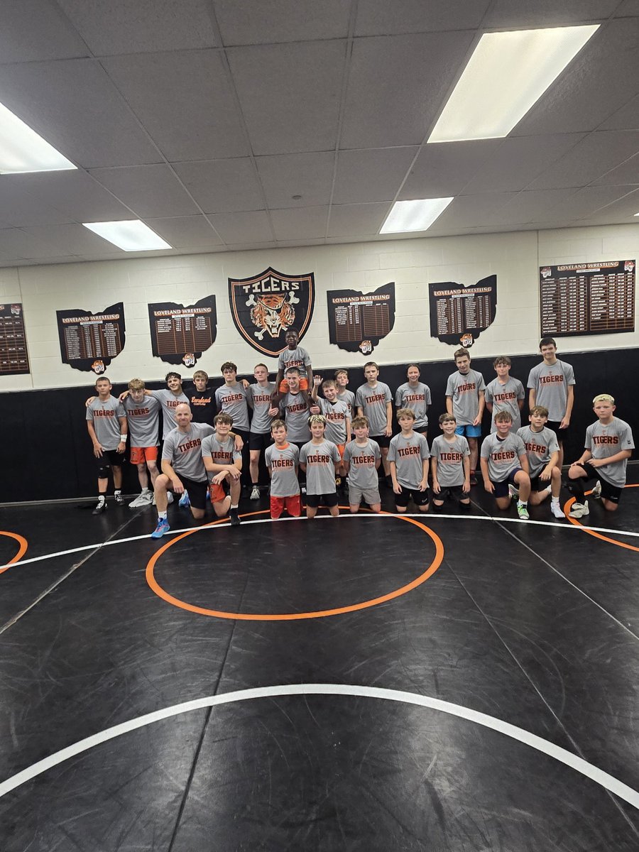 What a great week of camp for our Tigers.  Thanks to coaches- Hart, Redmond, Murnan, Soupene, Cotsonas, and Sears.  Big shout outs to our HS wrestlers who helped out as well.. especially Durham and Hossenlopp for helping the past 3 days.  Can't wait to do it again next summer!