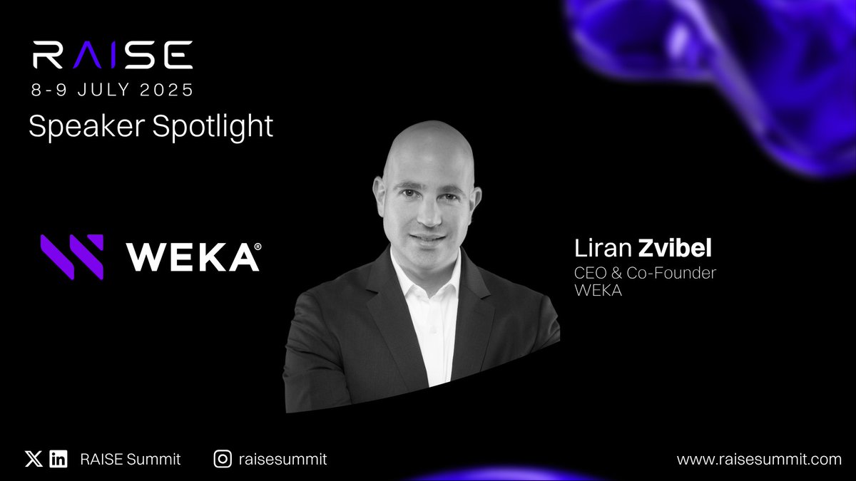 🔴 LIVE NOW at @RAISESummit! Our CEO @LiranZvibel is closing out the conference with his keynote "Rise of the Token Economy: The New Economics of AI" on the #RAISESummit Master Stage.

He's exploring how the economics of AI are reshaping the industry and how infrastructure