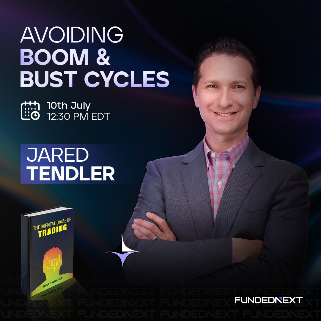 FundedNext Futures (@fnfutures) on Twitter photo đ¨ LIVE WITH JARED TENDLER!
After a powerful session last week, <a href="/jaredtendler/">Jared Tendler</a> returns on July 10th with a deep dive into the trading edge youâre likely underestimating: Boom and Bust Cycles.
Boom â Bust â Repeat?
It's not just bad luck. Itâs a pattern.
Break the cycle before đ¨ LIVE WITH JARED TENDLER!
After a powerful session last week, <a href="/jaredtendler/">Jared Tendler</a> returns on July 10th with a deep dive into the trading edge youâre likely underestimating: Boom and Bust Cycles.
Boom â Bust â Repeat?
It's not just bad luck. Itâs a pattern.
Break the cycle before