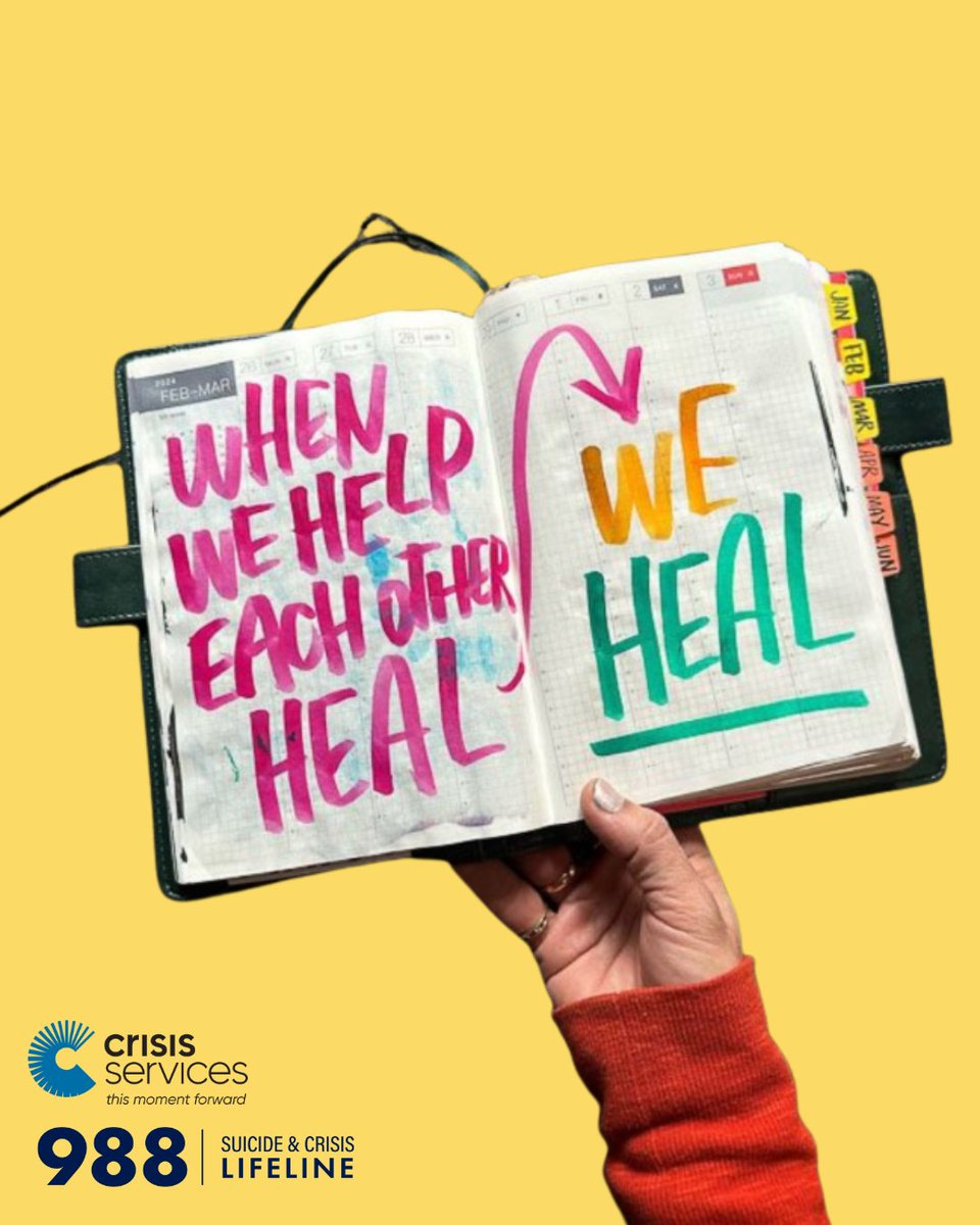 ❤️ Help heals. ❤️

When you support someone, you’re not just lifting them—you’re healing alongside them.

Thank you @988lifeline  for the reminder. 💛

📞 716-834-3131 or Dial 988
💬 Chat M–F, 3–11PM: crisisservices.org/chat

#988Lifeline #MentalHealth #CrisisSupport