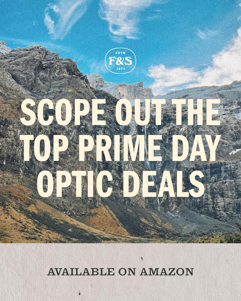 FieldandStream's tweet image. Top brands like Leupold, Bushnell, Maven, and Vortex are up to 50% off now through July 11. From rifle scopes to spotters (even thermal), prices start at just $29.

See our favorite Prime Day scope deals - amazon.com/shop/fieldands… 💥

#PrimeDay #Amazon #FieldandStream #OutdoorGear