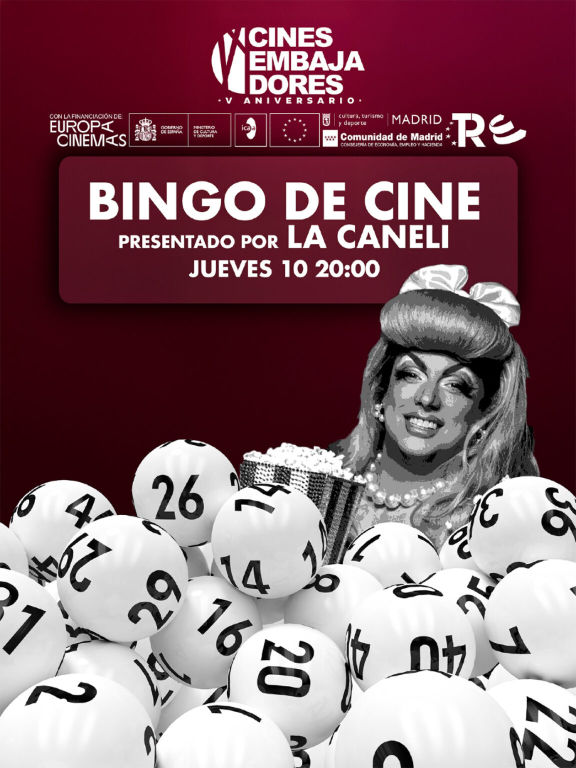 Quedan 24 horas para hacer BINGO juntas 🌟

Mañana La Caneli presentará un pedazo de bingo de cine increíbles y premios que JAMÁS hemos dado/regalado... ¡¡últimas entradas!! cinesembajadores.es/pelicula/bingo…