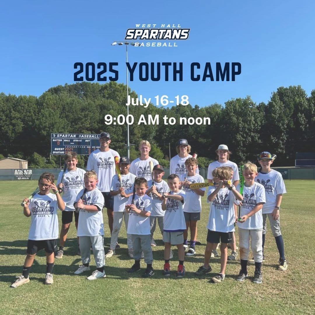 West Hall Baseball (@westhallbaseba1) on Twitter photo The 2nd Annual Spartan Baseball Youth Camp starts ONE week from today!
Open to rising 1stโ8th graders โ join us for drills, skills, and fun with Spartan coaches and players โพ
๐ West Hall Baseball Field
๐ต $75 per camper | $50 for siblings
westhallbaseballyouthcamp.fillout.com/t/cMUhQzd5Aaus The 2nd Annual Spartan Baseball Youth Camp starts ONE week from today!
Open to rising 1stโ8th graders โ join us for drills, skills, and fun with Spartan coaches and players โพ
๐ West Hall Baseball Field
๐ต $75 per camper | $50 for siblings
westhallbaseballyouthcamp.fillout.com/t/cMUhQzd5Aaus