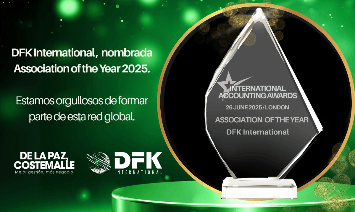 decyadfk's tweet photo. ¡ #DFKInternational ha sido nombrada Association of the Year 2025 por los International Accounting Awards! 
Celebramos este logro, con el orgullo de formar parte de una red de excelencia profesional y de gran prestigio a nivel internacional.
#AssociationOfTheYear https://t.co/QoaMjLw9TT