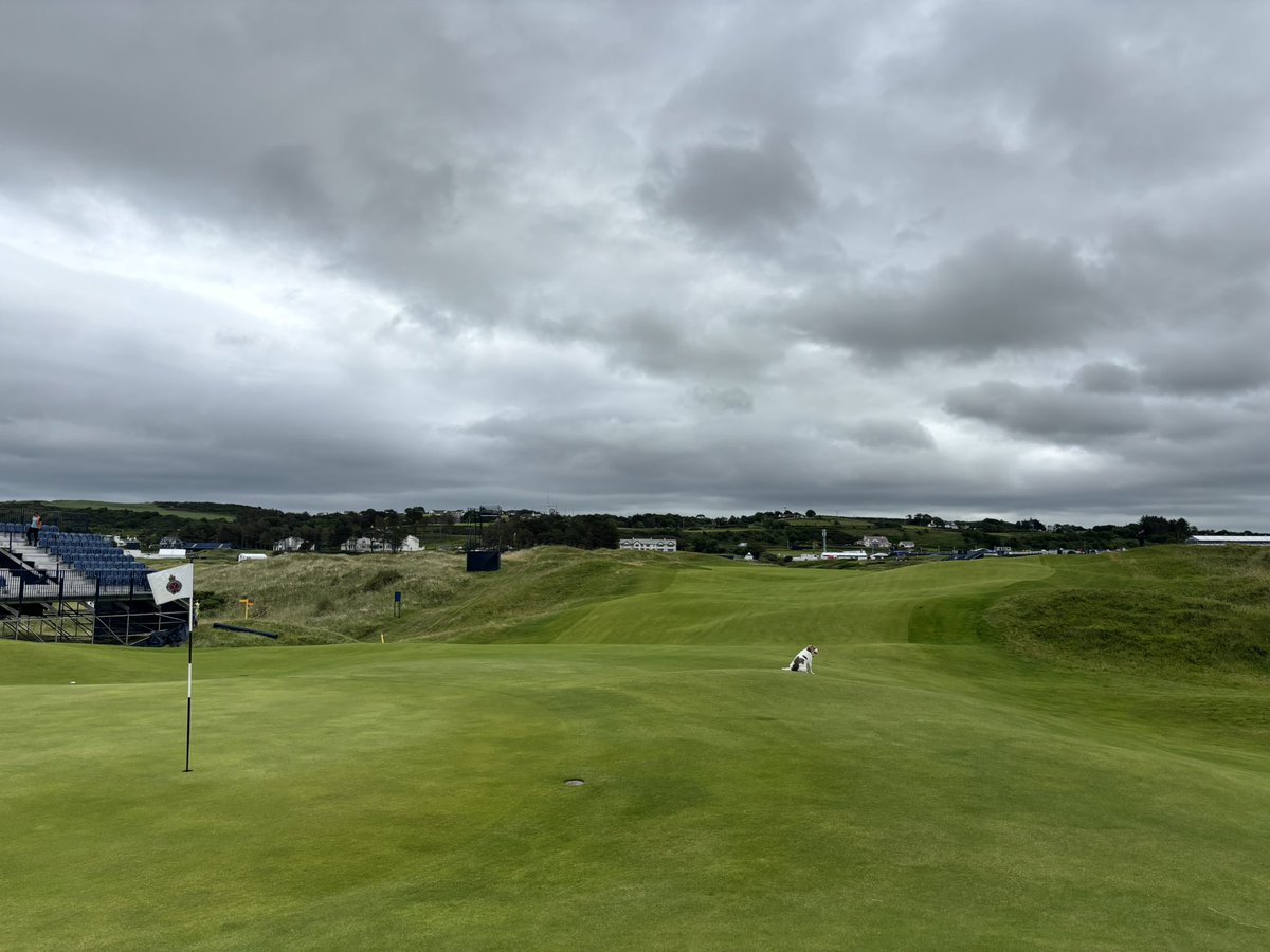 Thank you to the @atpi, Course Manager Graeme Beatt, and <a href="/paul_lappin4/">Paul Lappin</a> for a tour of <a href="/royalportrush/">Royal Portrush Golf Club</a> today. One week out from the <a href="/TheOpen/">The Open</a> championship and the course is looking fantastic. Very best of luck to all involved next week!