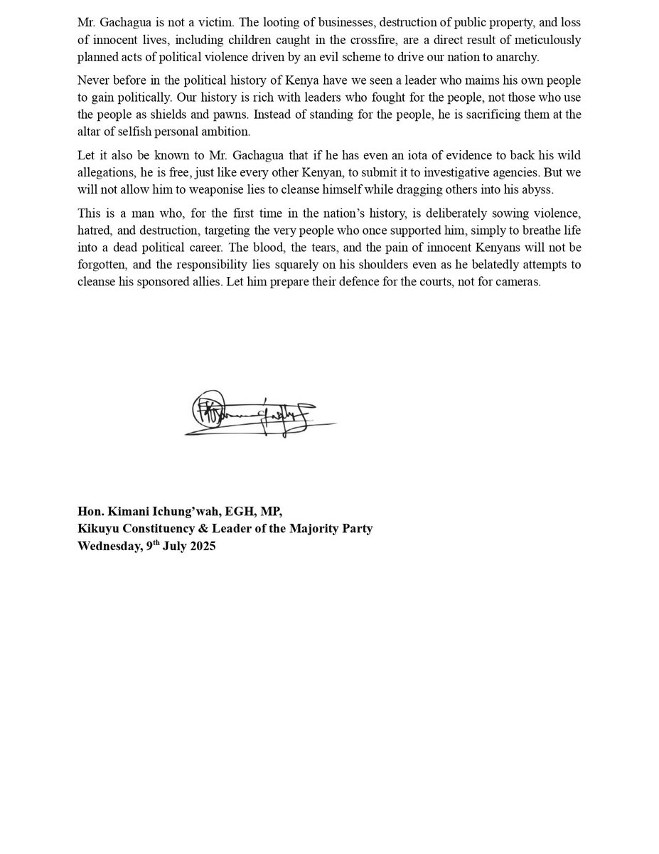 Kimani Ichung’wah tweet media