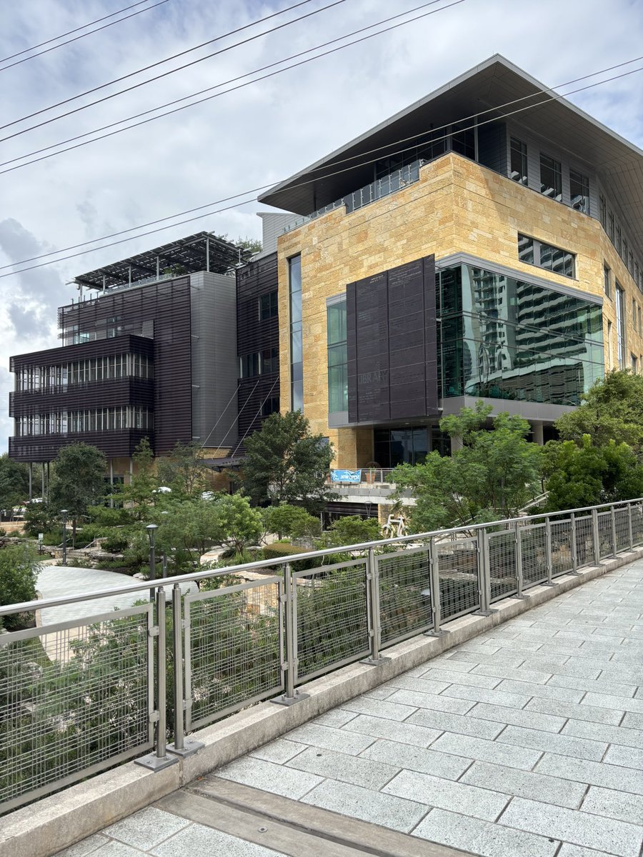 The beautiful Austin Downtown Library is a good place to do some quiet, long range planning today. #txed