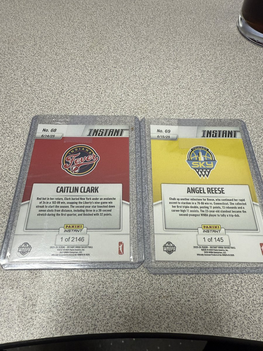 This tells the whole story. 2146 people bought this limited edition Caitlin instant card. Only 145 bought the Angel version.