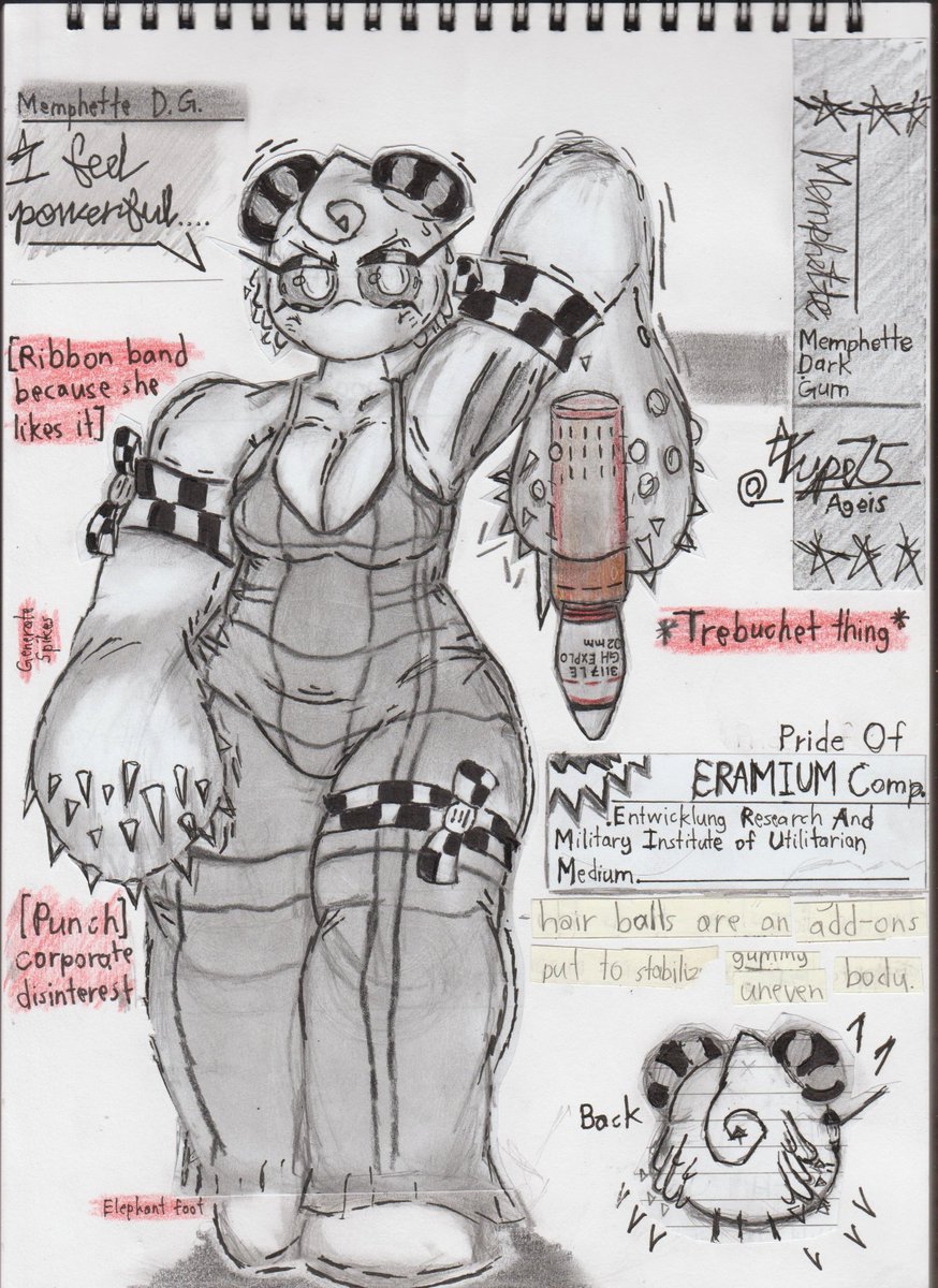 Type75Ageis's tweet image. Jumpsuit Memphette ⚪⚫ (HQ)

#traditionalart #collageart #gumgirl