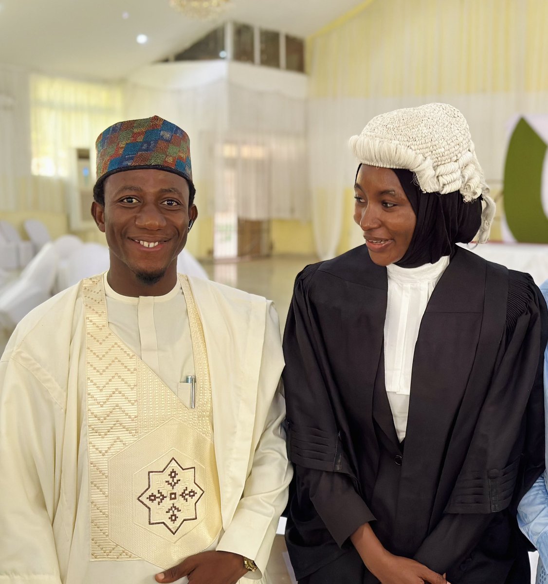 Sarkinsamari03's tweet photo. Congratulations, Laurat A. Abdullahi, Esq. (B.Ed. English, M.Ed. English, LLB(hons), BL (hons) on your call to the Bar and formal admission to the Nigerian Bar Association (the largest Bar in Africa). Your hard work, dedication, and perseverance have paid off. You have achieved a https://t.co/bTnMJRvHEc