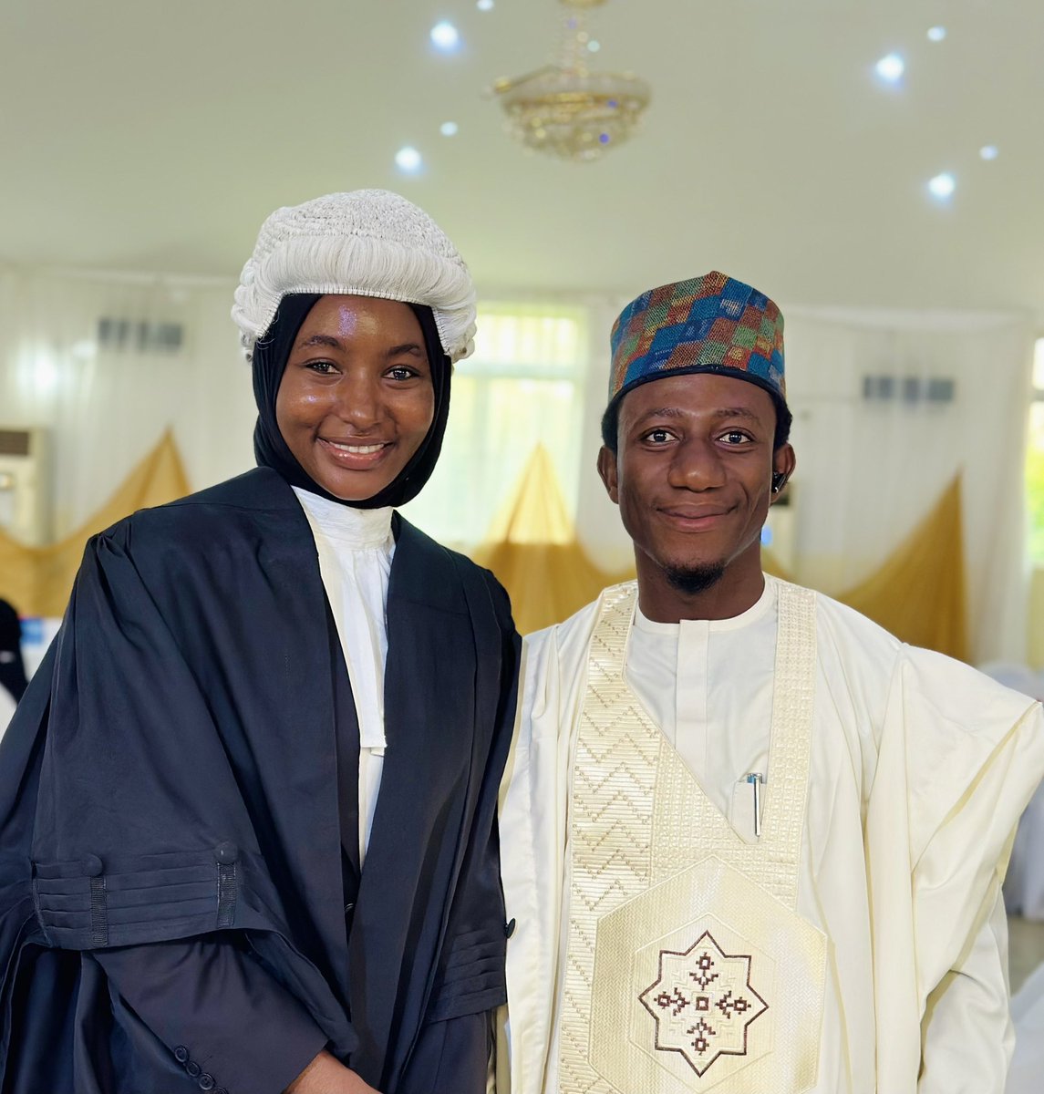 Sarkinsamari03's tweet photo. Congratulations, Laurat A. Abdullahi, Esq. (B.Ed. English, M.Ed. English, LLB(hons), BL (hons) on your call to the Bar and formal admission to the Nigerian Bar Association (the largest Bar in Africa). Your hard work, dedication, and perseverance have paid off. You have achieved a https://t.co/bTnMJRvHEc