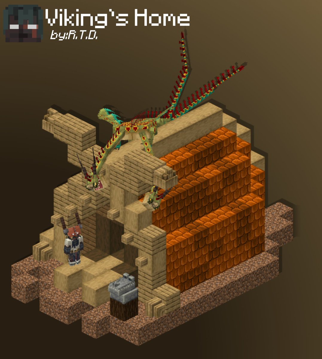A concept for what a Viking hut might look like in the upcoming addon!
#minecraft #blockbench #httyd