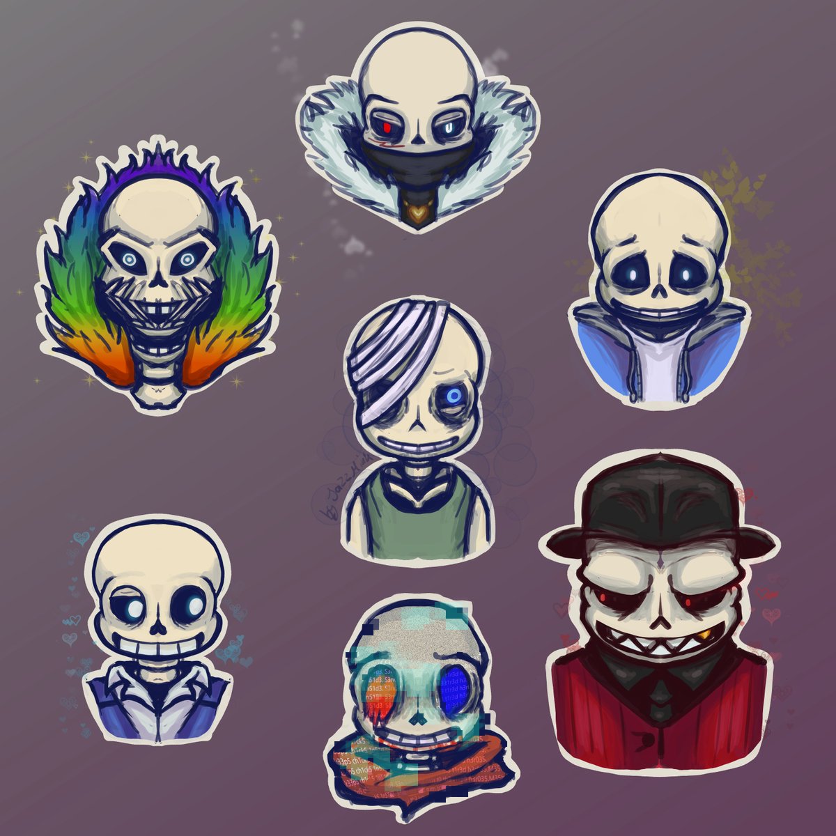 Jazz_M_Ink's tweet photo. #undertaleAU絵描きさんと繋がりたい : The Sans´es Collections
it started with  exploring some designs on reddid ^^ 
now i have a bunch of sanses Ö-Ö...
#undertale #UTMV #underfell #horrortale #errorsans #underswap #NightmareSans #fatalerror #underverse
#outertale #inksans https://t.co/dmqwhTCiPl