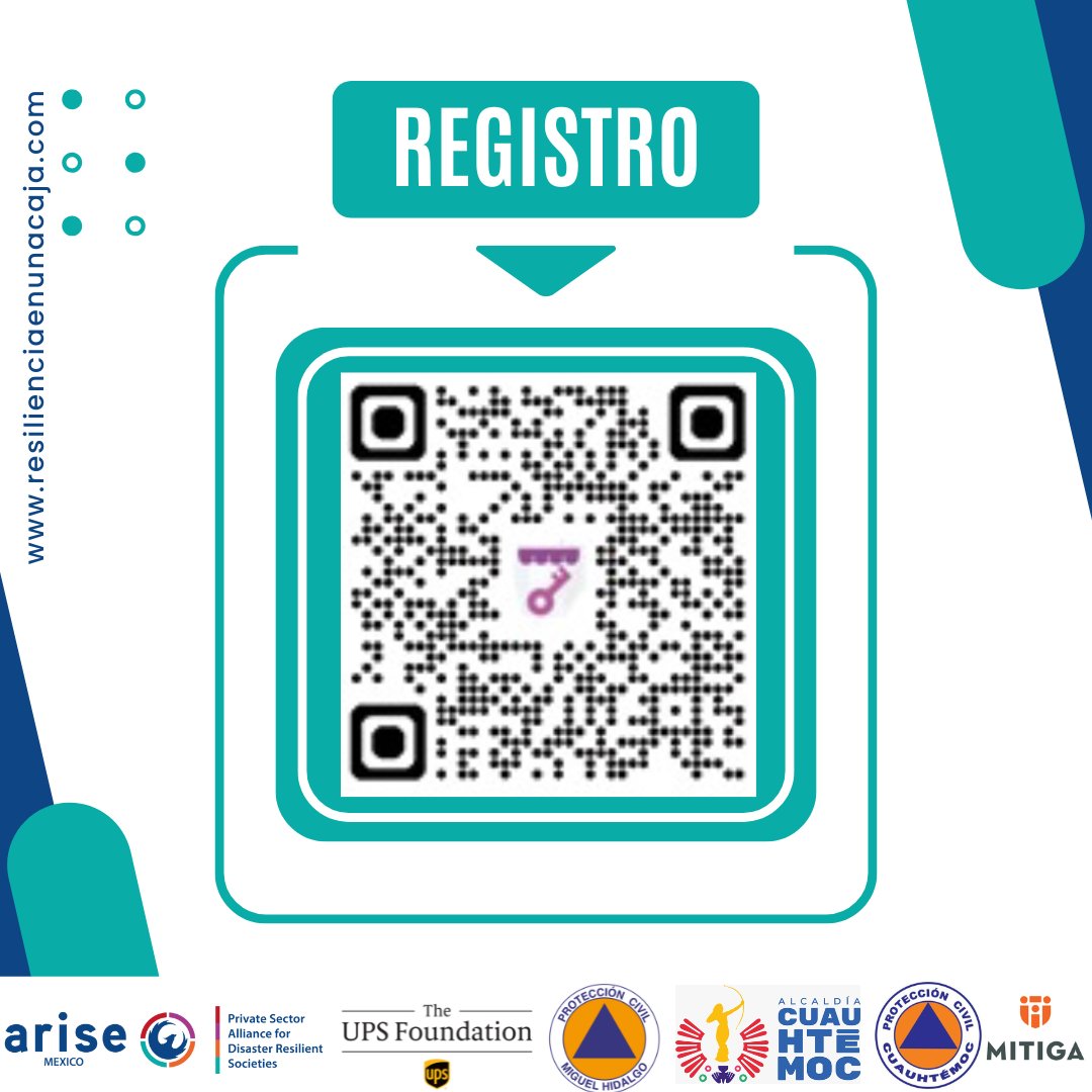 arisemx's tweet photo. ¡Faltan 10 días para la Ruta Resiliente!
No pierdas la oportunidad de fortalecer tu negocio.
Inicio: 22 de julio: "Identifica tu Riesgo"
Inscríbete: https://t.co/p1zTim9lr8
Gracias a nuestros aliados: @theupsfoundation, @alcaldiacuahtemoc, @alcaldiamiguelhidalgo, @josueserrano https://t.co/wBPa82F9CR