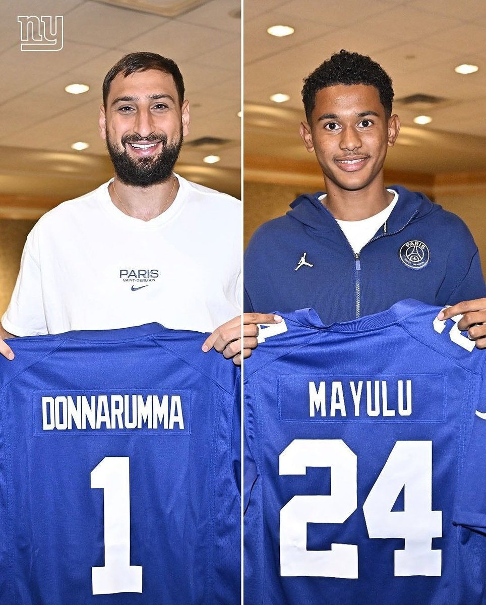 ⚽ 𝗣𝗦𝗚 ✖️ 𝗡𝗬𝗖 🏈

Gigio et Mayulu. 🔴🔵😁