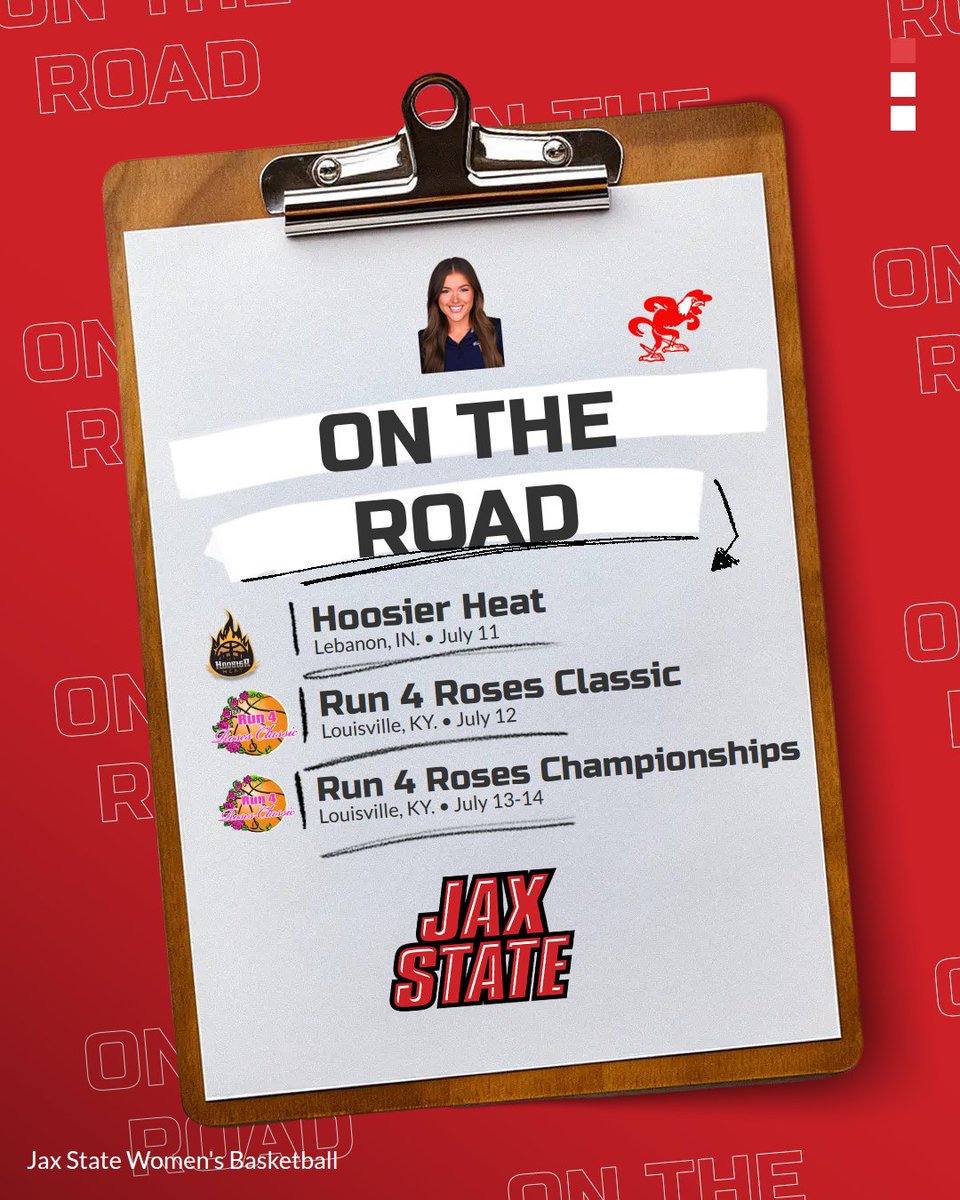 Jacksonville State Women’s Basketball (@jaxstatewbb) on Twitter photo Hitting the road to find some hoopers this weekend! 🏀
#StayCocky🐔 | #FearTheBeak👌 Hitting the road to find some hoopers this weekend! 🏀
#StayCocky🐔 | #FearTheBeak👌