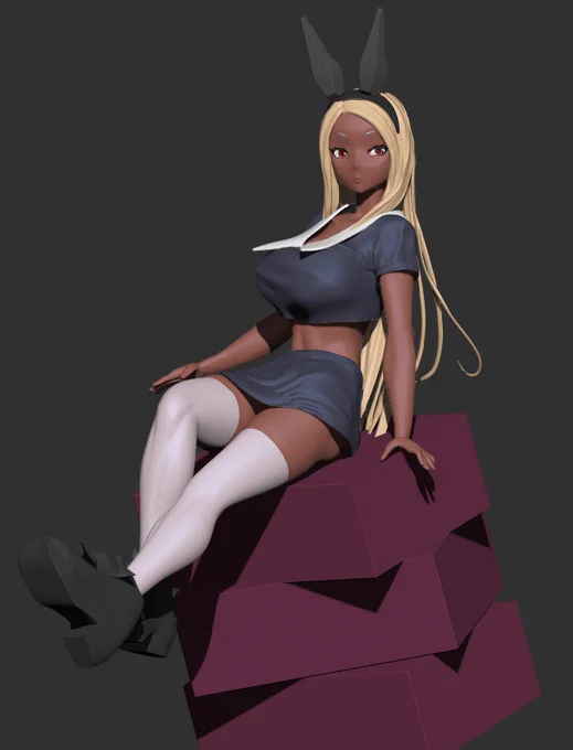 3Dフィギュア編 通算4体 年1以下ペースなので 毎回技能がリセットされてる #独学でここまで成長したから一緒に頑張ろう ←2020 2021 2024 2025→