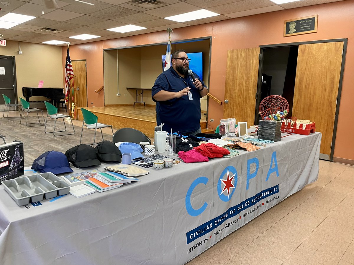 ChicagoCOPA's tweet image. Today COPA had a great time playing bingo with seniors at the @ChiFamSupport Southwest Regional Senior Center. There were lots of prizes given out as COPA gave information about how to file complaints & compliments towards CPD. #COPAInTheCommunity