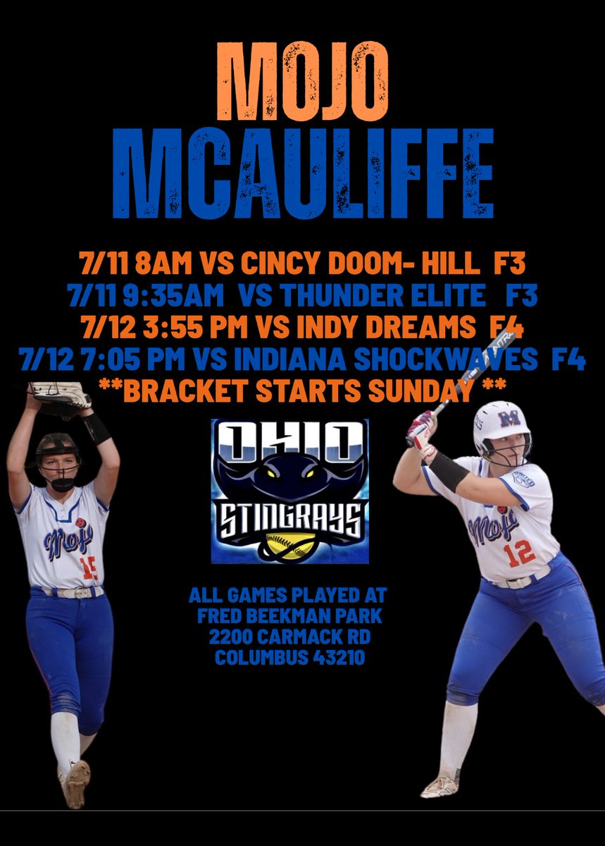 See ya in Columbus! We”ll be playing in the Top 32 at Stingrays!