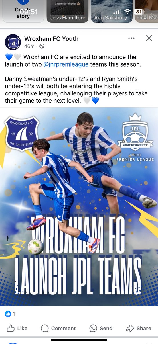 Wroxham FC U11s (@wroxhamfc_u11s) on Twitter photo An incredible opportunity for our <a href="/The_Yachtsmen/">Wroxham FC</a> boys to test themselves against the very best around ๐๐โฝ๏ธโ๏ธ๐ An incredible opportunity for our <a href="/The_Yachtsmen/">Wroxham FC</a> boys to test themselves against the very best around ๐๐โฝ๏ธโ๏ธ๐