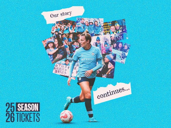 Paid by Direct Debit last season?

✅ Your 2025/26 Man City Women's Season Ticket will auto-renew on 17th July.

Want to make changes? Do so before Wednesday 16th July!
Check out your options 👉 mancity.com/help/article/h…